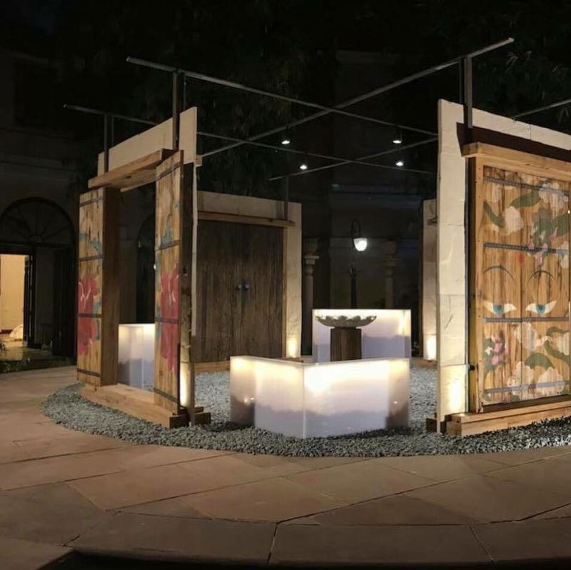 Dvaraa Viraha - Installation | Sleeper Wood, Stone & Gravel | 2018