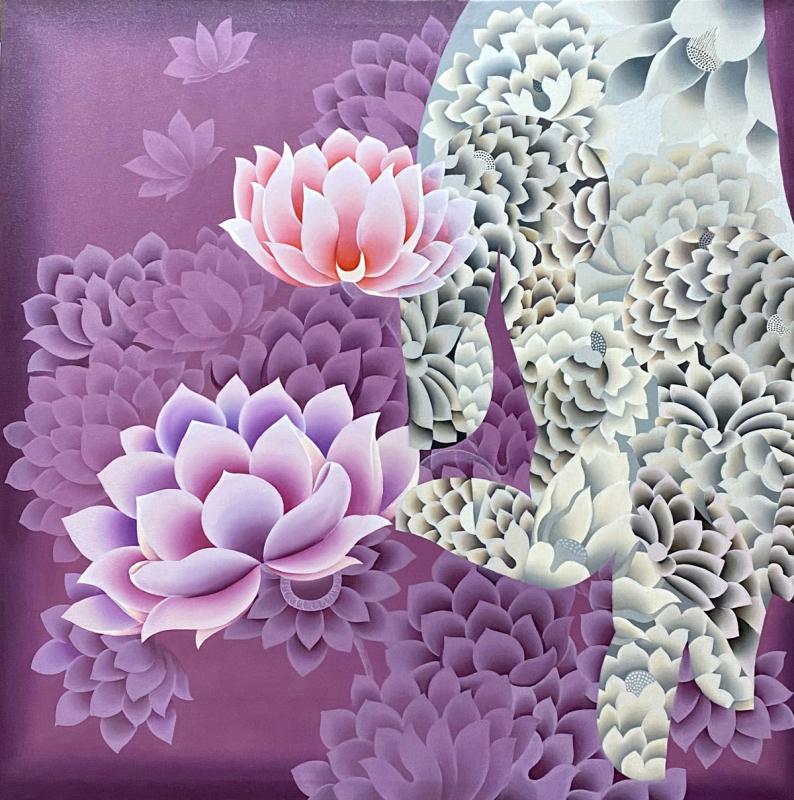 Noesis - III | Acrylic on Canvas | 36" X 36" | 2022